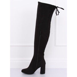 Bottines noires à talons PE239P Noir le noir 3