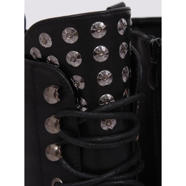 Bottines noires à clous KL-599 Noir le noir 4