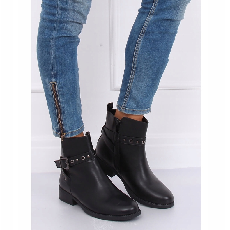 Bottines Chelsea noires pour femmes KL-578 Noir 1