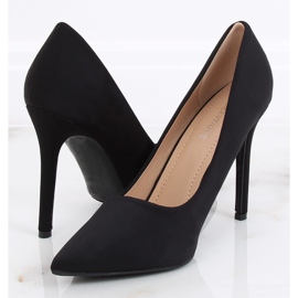 Escarpins sur un talon noir 4014 Noir le noir 1