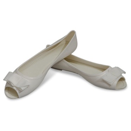 Ballerines Avec Sandales À Bout Ouvert D3434 Blanc le noir 5