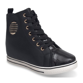 Baskets à la mode B118 Noir le noir 3