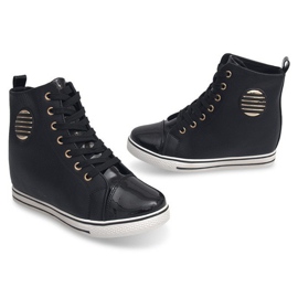 Baskets à la mode B118 Noir le noir 2