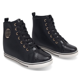 Baskets à la mode B118 Noir le noir 4