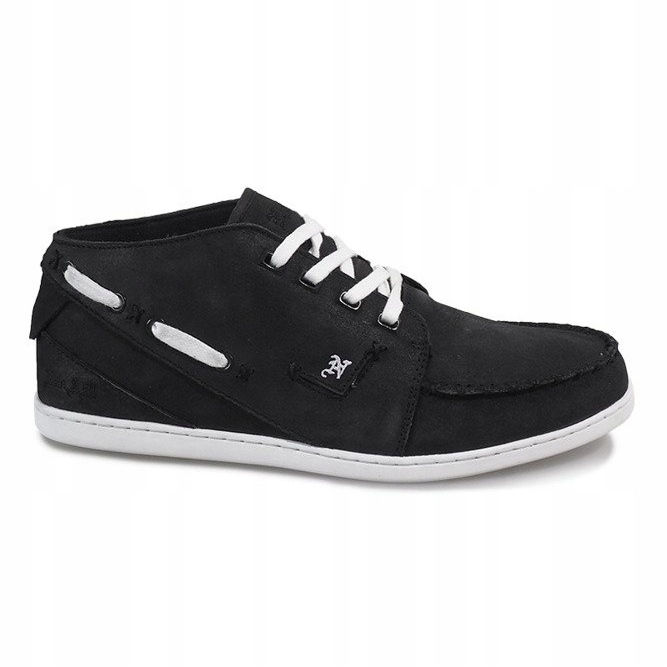 Baskets Hautes En Cuir MID1 Noir 1