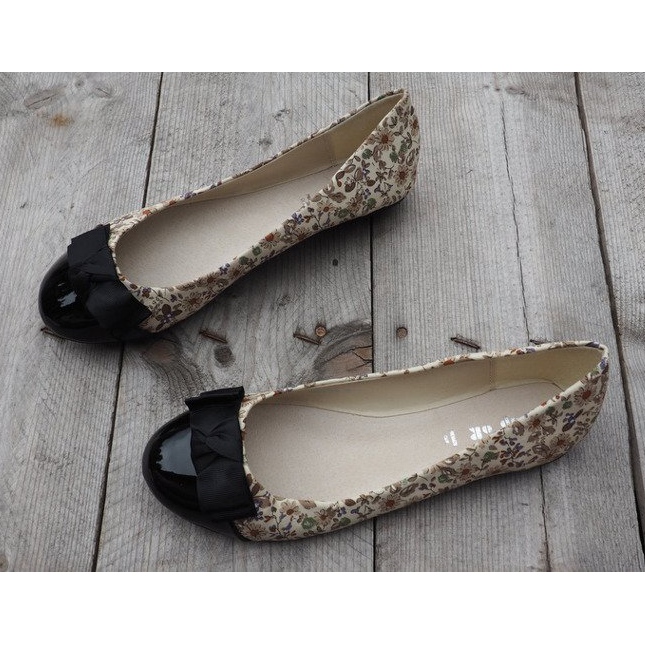 Ballerines Avec Noeud 6148 Kaki brun noir 1