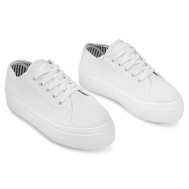 Baskets Compensées 4961 Blanc blanche 1