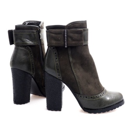 Bottes Élégantes Avec Une Boucle Sur Un Post 1741 Kaki vert 3