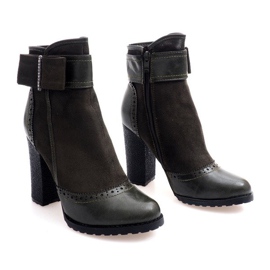 Bottes Élégantes Avec Une Boucle Sur Un Post 1741 Kaki vert 4