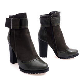 Bottes Élégantes Avec Une Boucle Sur Un Post 1741 Kaki vert 5