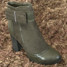 Bottes Élégantes Avec Une Boucle Sur Un Post 1741 Kaki vert 1