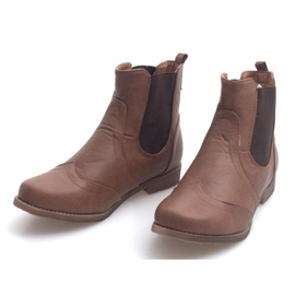 Bottes élégantes avec une bande élastique Q314CAMEL brun 3