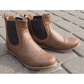 Bottes élégantes avec une bande élastique Q314CAMEL brun 4