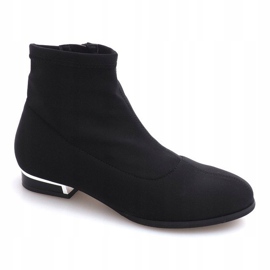 Bottes en matière élégante 26003 Noir le noir 1