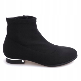 Bottes en matière élégante 26003 Noir 2