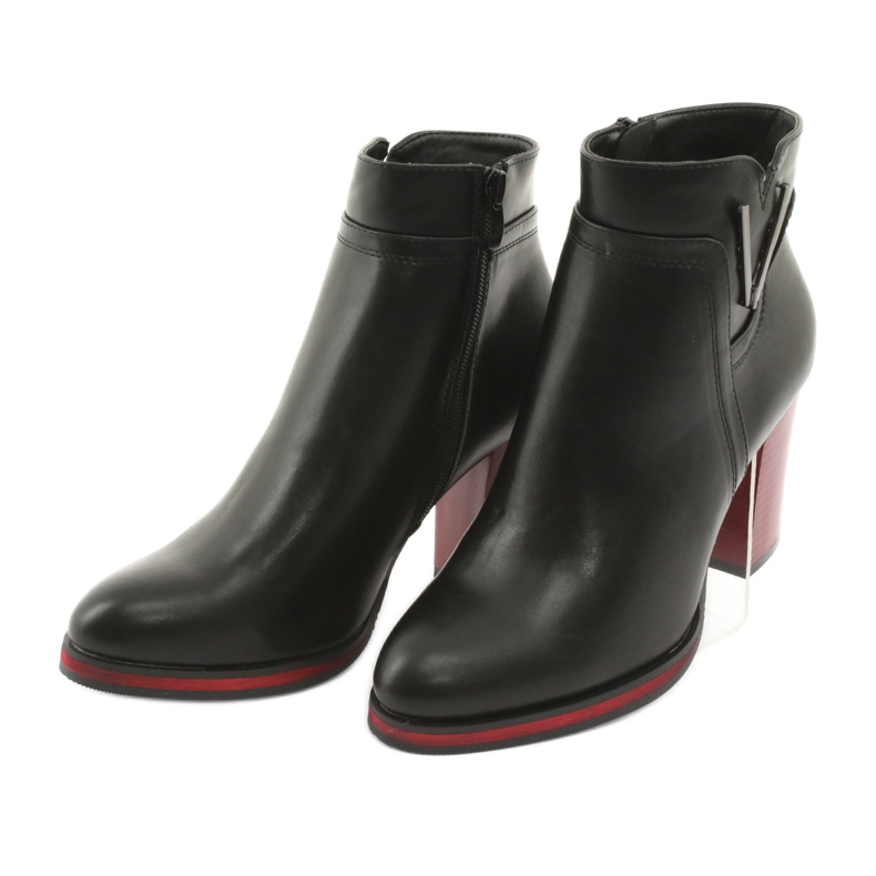 Bottes noires Sergio Leone 537 le noir rouge 3 Bottes noires Sergio Leone 537 le noir rouge 3