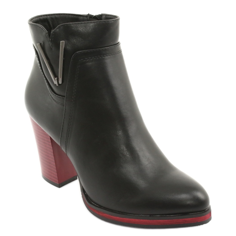 Bottes noires Sergio Leone 537 le noir rouge 1 Bottes noires Sergio Leone 537 le noir rouge 1