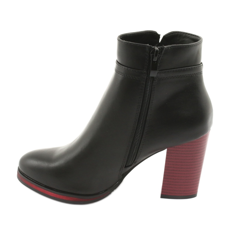 Bottes noires Sergio Leone 537 le noir rouge 2 Bottes noires Sergio Leone 537 le noir rouge 2
