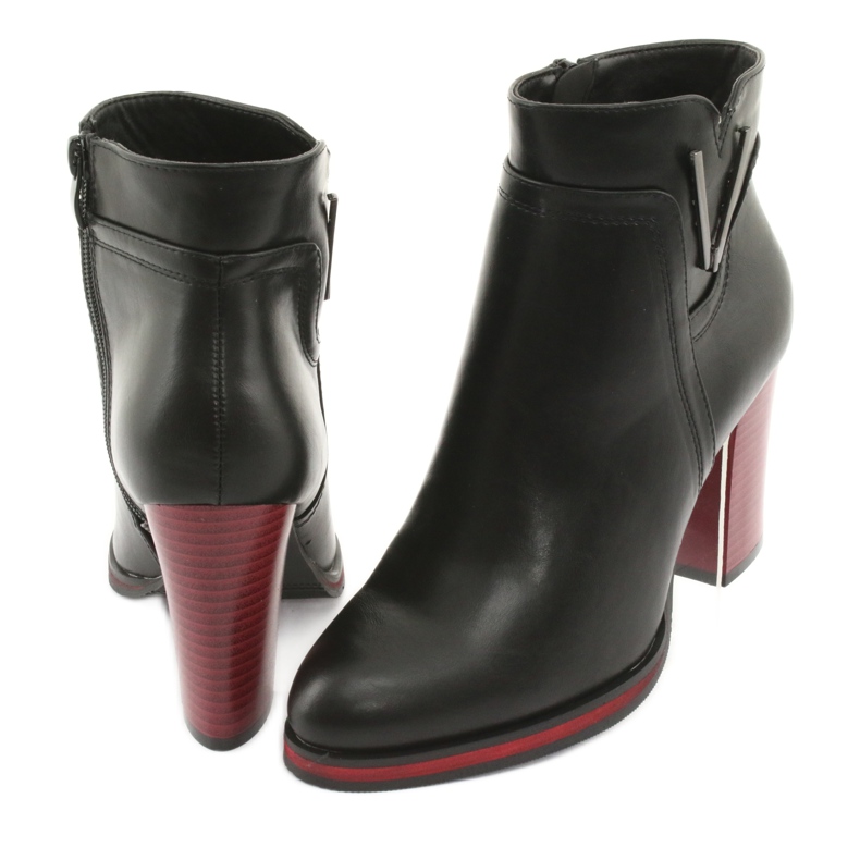 Bottes noires Sergio Leone 537 le noir rouge 4 Bottes noires Sergio Leone 537 le noir rouge 4