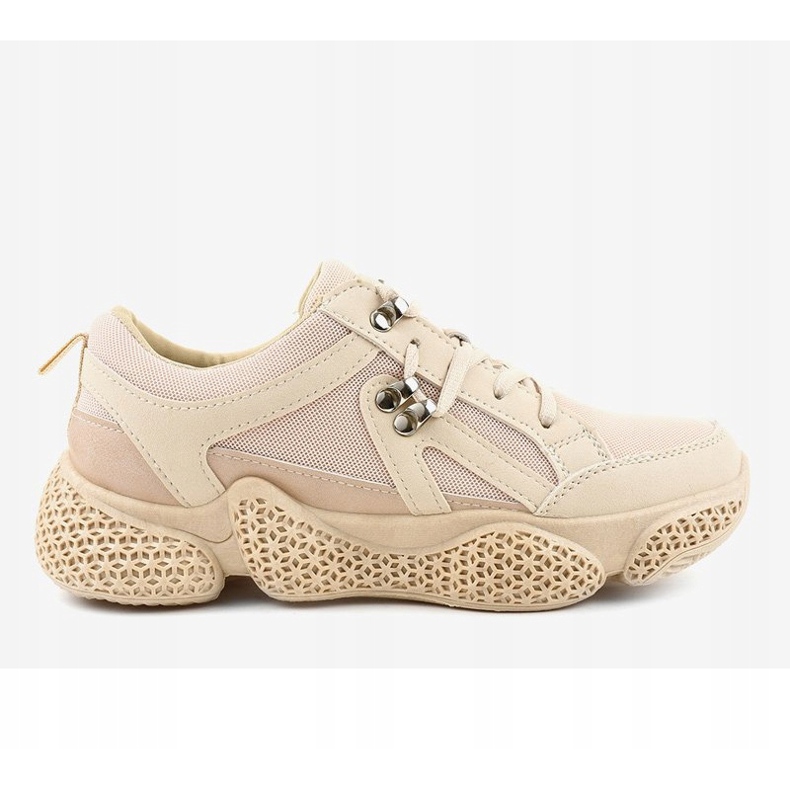 Chaussures de sport pour femmes à la mode beiges BD-5 2