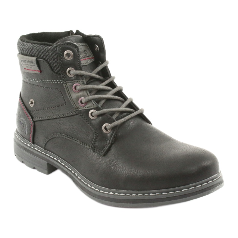 American club RH31 bottes noires pour hommes 1