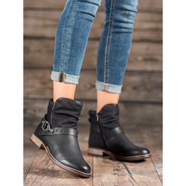 SHELOVET Bottes hautes avec boucle le noir 2 SHELOVET Bottes hautes avec boucle le noir 2