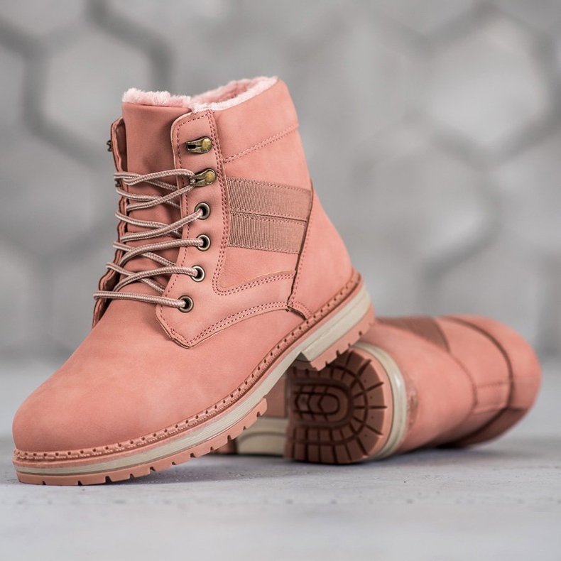 SHELOVET Bottes d'hiver roses 1 SHELOVET Bottes d'hiver roses 1