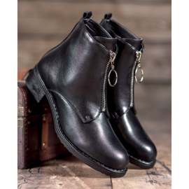 Seastar Bottes avec fermeture éclair décorative le noir 1
