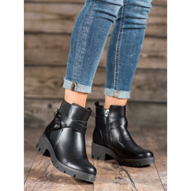 Super Me Bottes hautes sur la plate-forme le noir 1 Super Me Bottes hautes sur la plate-forme le noir 1