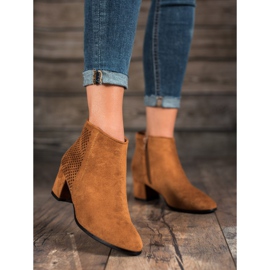 Filippo Bottines à talons en daim brun 2