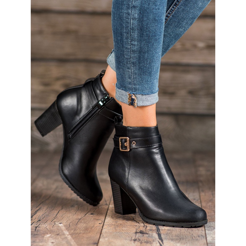 Abloom Bottes sur un poteau avec une boucle noir 1