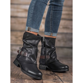 Seastar Bottes de motard noir 1