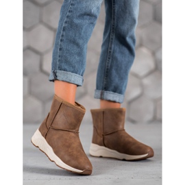 SHELOVET Bottes de neige confortables brun 4