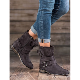 Corina Bottes en daim pour femmes gris 4