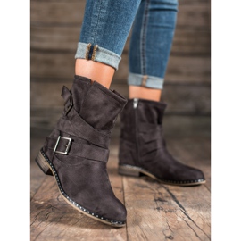 Corina Bottes en daim pour femmes gris 5