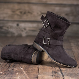 Corina Bottes en daim pour femmes gris 2