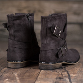 Corina Bottes en daim pour femmes gris 3