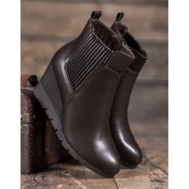 SHELOVET Bottes compensées brun 3