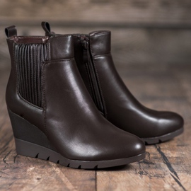 SHELOVET Bottes compensées brun 5