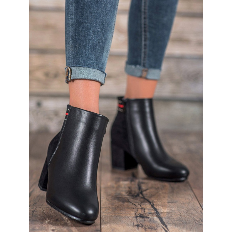 Filippo Bottes à talons hauts le noir 1