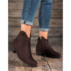 Filippo Bottes de cowboy en daim brun 1