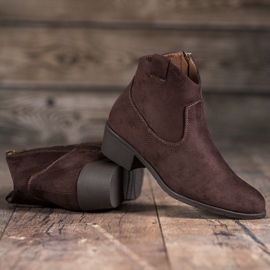 Filippo Bottes de cowboy en daim brun 2