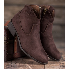 Filippo Bottes de cowboy en daim brun 3