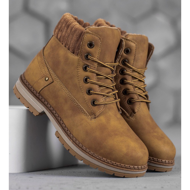 SHELOVET Trappeurs à la mode brun 2