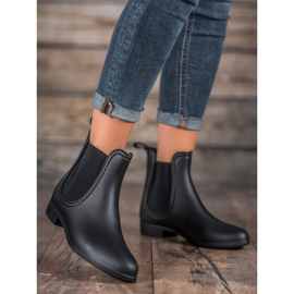 SHELOVET Galoches mates le noir 1