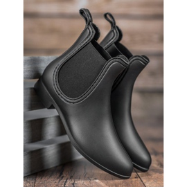 SHELOVET Galoches mates le noir 2