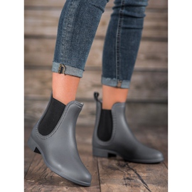 SHELOVET Bottes de pluie à enfiler gris 1