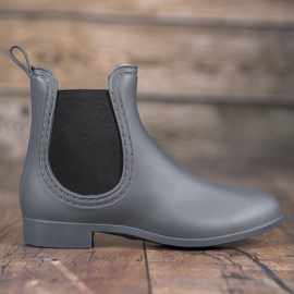 SHELOVET Bottes de pluie à enfiler gris 2