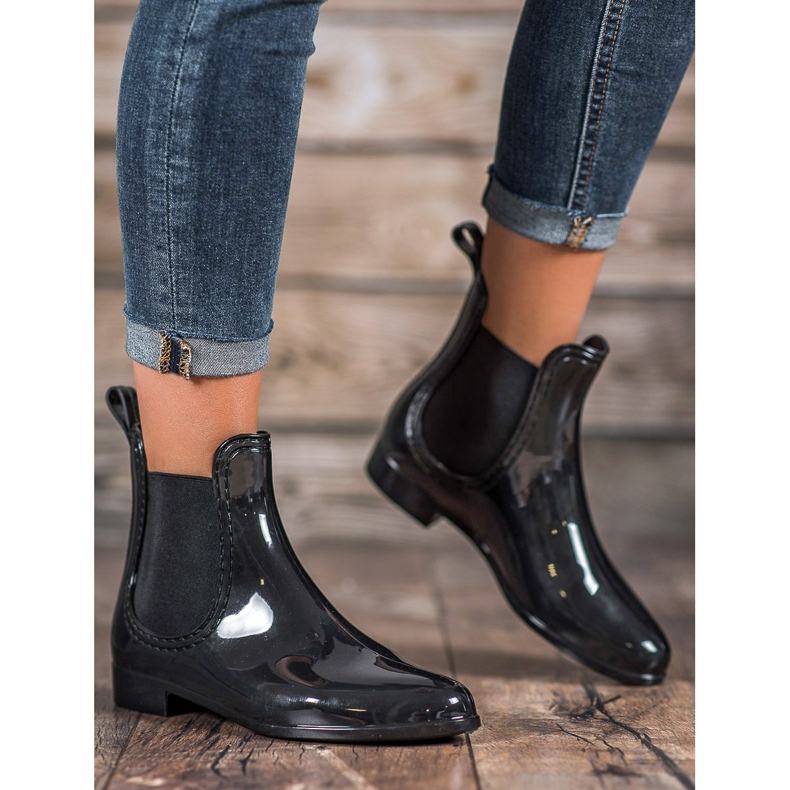 SHELOVET Galoches pour femmes le noir 1 SHELOVET Galoches pour femmes le noir 1