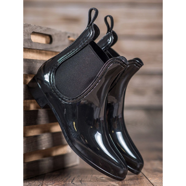 SHELOVET Galoches pour femmes le noir 2 SHELOVET Galoches pour femmes le noir 2